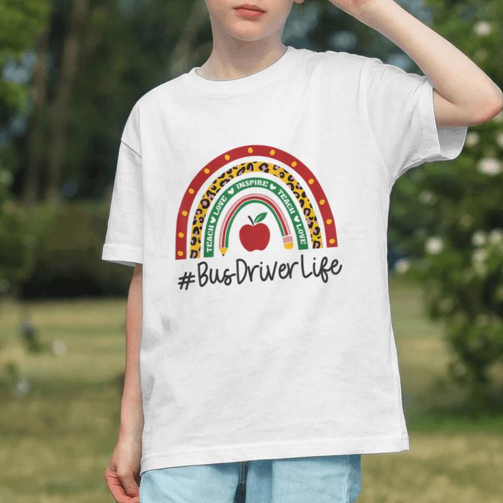 Bright Rainbow Bus Driver Back to School Youth T-shirt Bright Rainbow Bus Driver Back to School Youth T-shirt