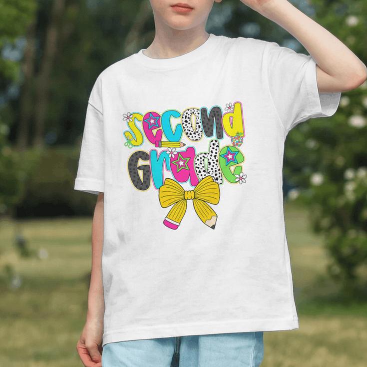 Charming Coquette Bow 2nd Grade Back to School Youth T-shirt Charming Coquette Bow 2nd Grade Back to School Youth T-shirt