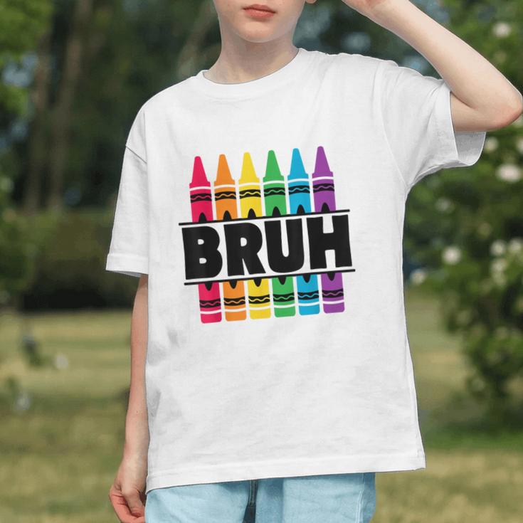 Color the First Day Fun! Crayons Back to School Youth T-shirt Color the First Day Fun! Crayons Back to School Youth T-shirt