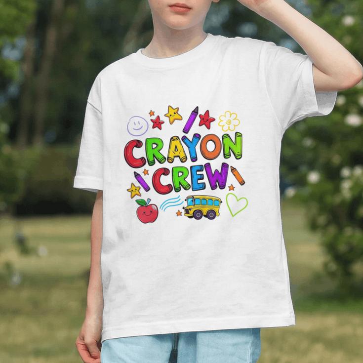 Coloring the Classroom Crayon Crew Back to School Youth T-Shirt