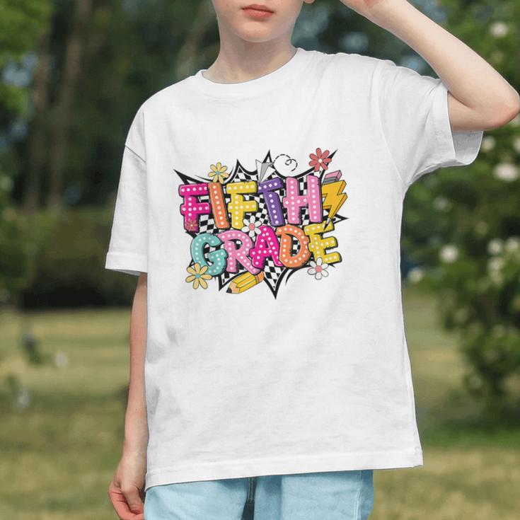 Conquer 5th Grade! Vibrant Back to School Youth T-shirt