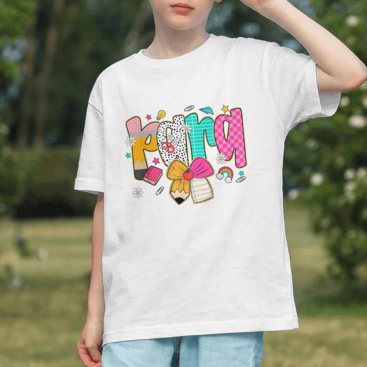 Coquette Bows & Para Pride: Back to School Youth T-shirt Coquette Bows & Para Pride: Back to School Youth T-shirt