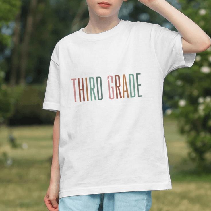 Groovy 3rd Grade Vibes Back to School Youth T-Shirt