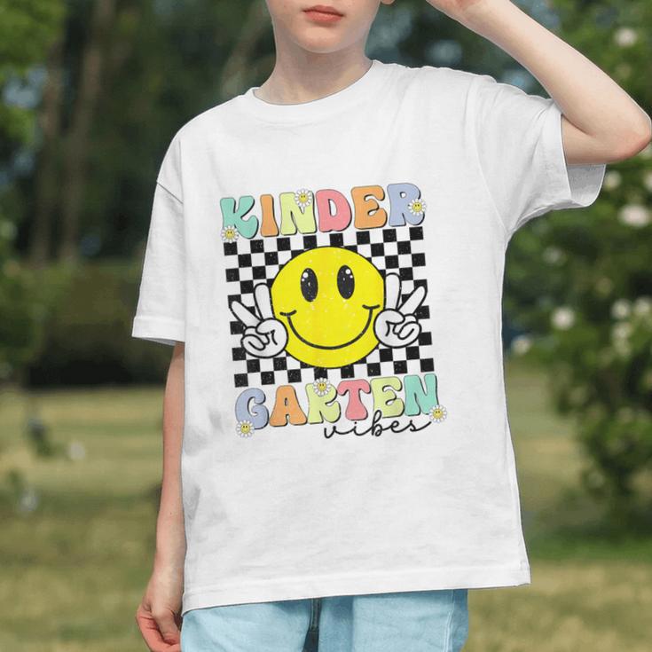 Groovy Smile Kindergarten Vibes Back to School Youth T-Shirt Groovy Smile Kindergarten Vibes Back to School Youth T-Shirt