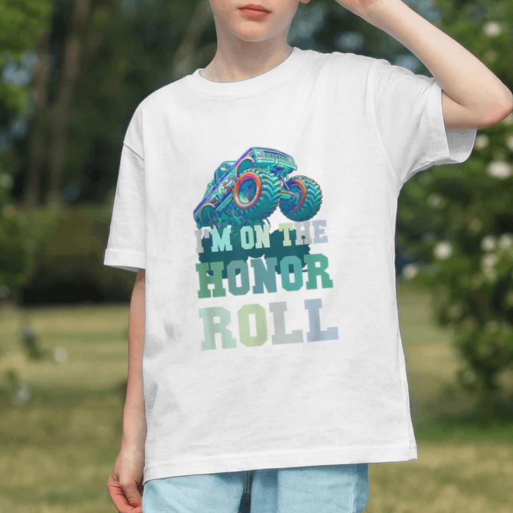 Honor Roll Bound! Monster Truck Back to School Youth T-shirt