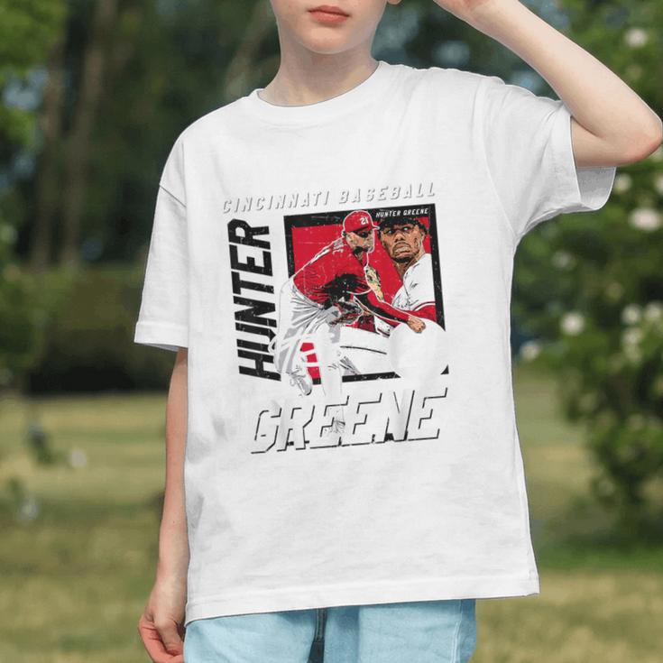 Hunter Greene Cincinnati MLB Baseball Players MLBHGR203M Graphic Youth Hunter Greene Cincinnati MLB Baseball Players MLBHGR203M Graphic Youth