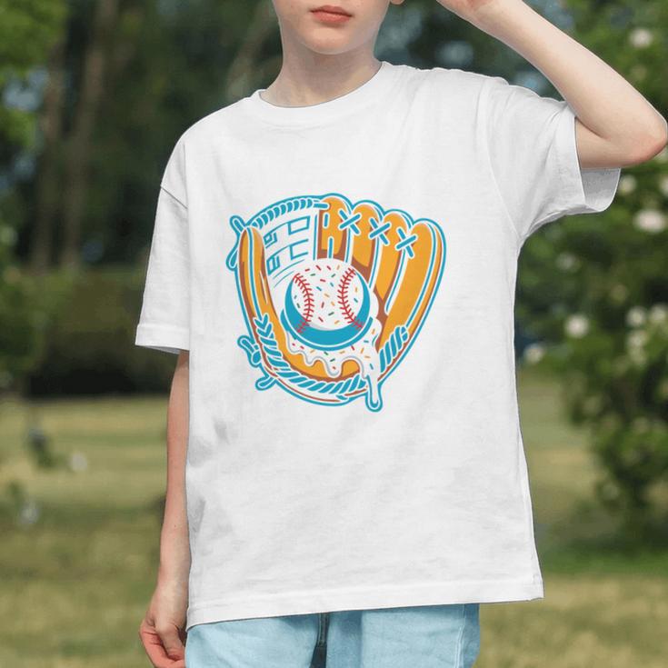 Ice Cream Baseball Mitt Drippy Scoop Baseball Sports Graphic Youth Ice Cream Baseball Mitt Drippy Scoop Baseball Sports Graphic Youth