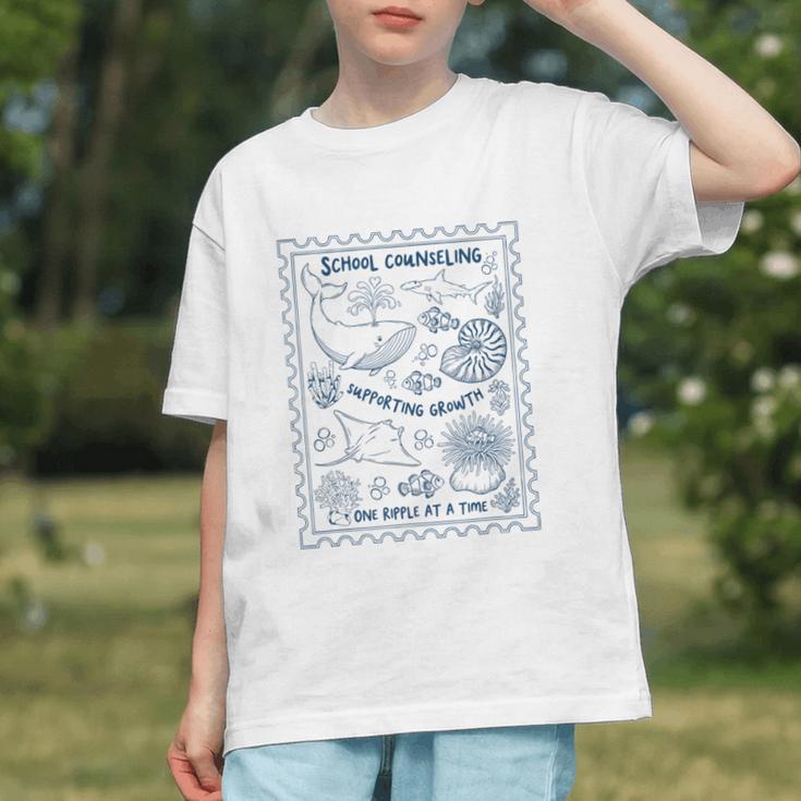 Ocean Vibes School Counselor Back to School Youth T-shirt