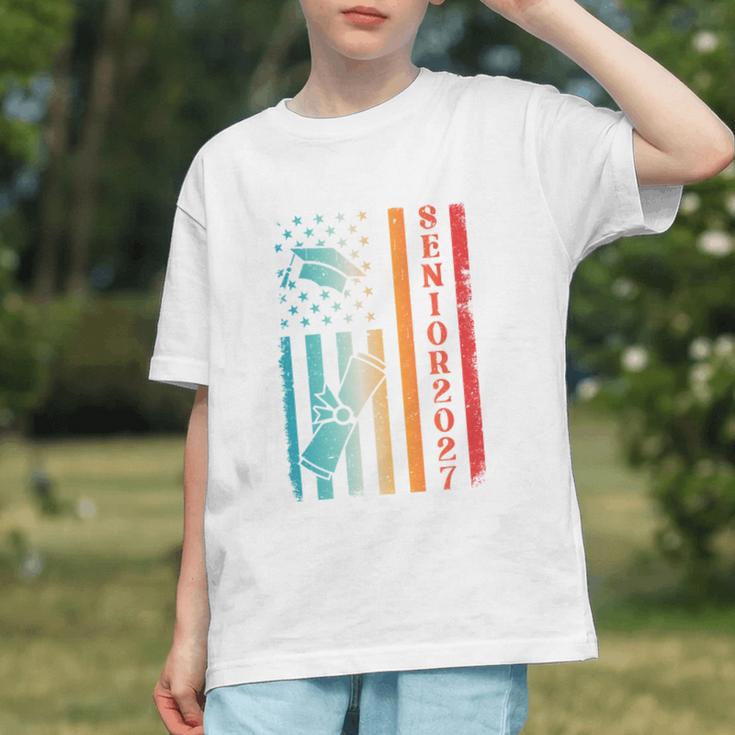 Proud USA Flag Class of 2027 Back to School Youth T-shirt Proud USA Flag Class of 2027 Back to School Youth T-shirt