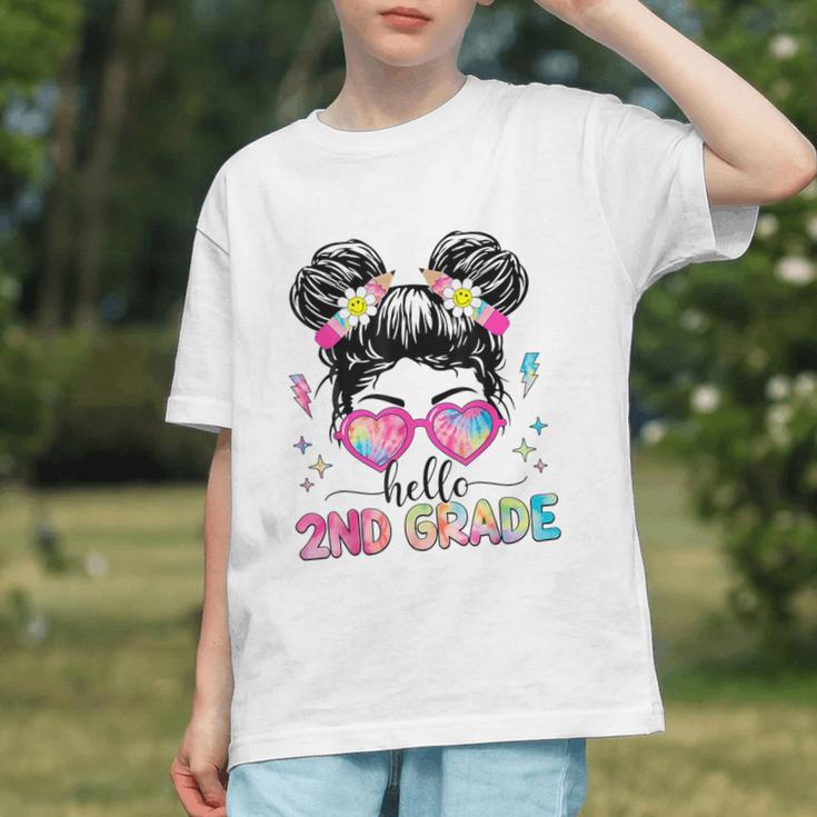Rocking 2nd Grade! Messy Bun Back to School Youth T-Shirt
