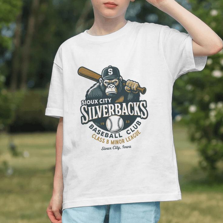 Sioux City Silverbacks Retro Minor League Baseball Graphic Youth