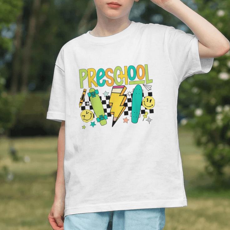 Skate into Preschool! Fun Back to School Youth T-shirt