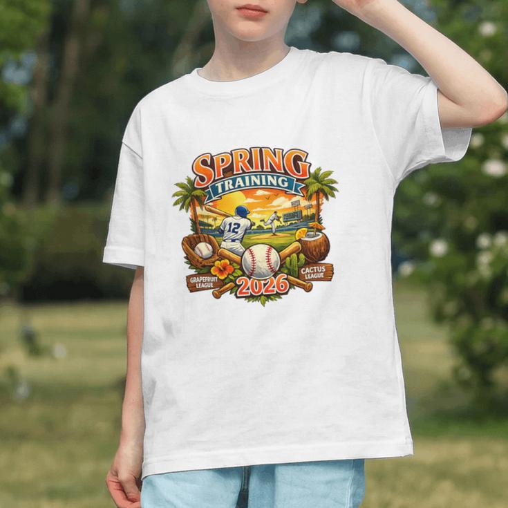 Spring Training 2026 Baseball Vintage Sunset Premium Tri-Blend Graphic Youth