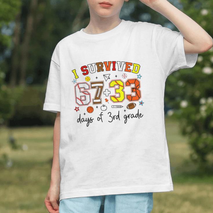 I Survived 6733 Days Baseball Football Softball 3rd Grade Graphic Youth I Survived 6733 Days Baseball Football Softball 3rd Grade Graphic Youth
