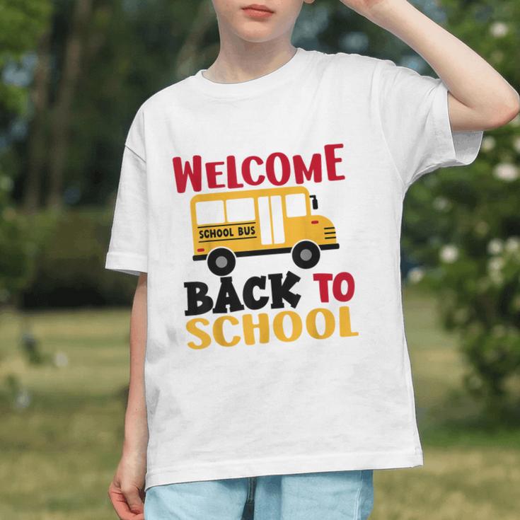 Welcome Back To School For Bus Drivers First Day Of School Graphic Youth