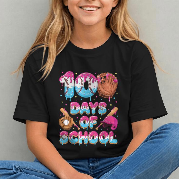 100 Days Of School Baseball Donut Dripping Teacher Boys Kids Graphic Youth 100 Days Of School Baseball Donut Dripping Teacher Boys Kids Graphic Youth