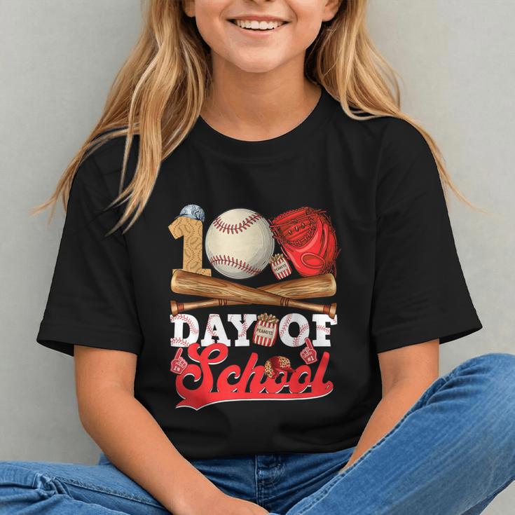 100 Days Of School Baseball Player Sports Game Teacher Kid Graphic Youth 100 Days Of School Baseball Player Sports Game Teacher Kid Graphic Youth