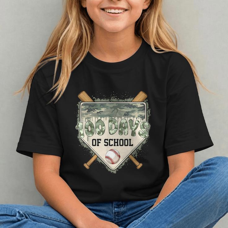 100 Days Of School Home Plate Camo Baseball Dripping Boys Graphic Youth 100 Days Of School Home Plate Camo Baseball Dripping Boys Graphic Youth