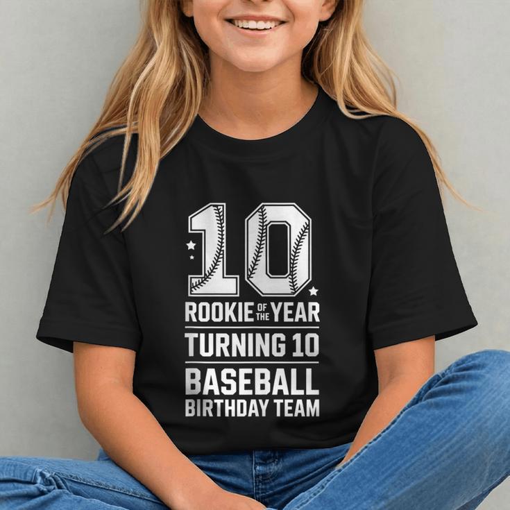 10th Birthday Rookie Of The Year Baseball Double Digit Humor Graphic Youth 10th Birthday Rookie Of The Year Baseball Double Digit Humor Graphic Youth