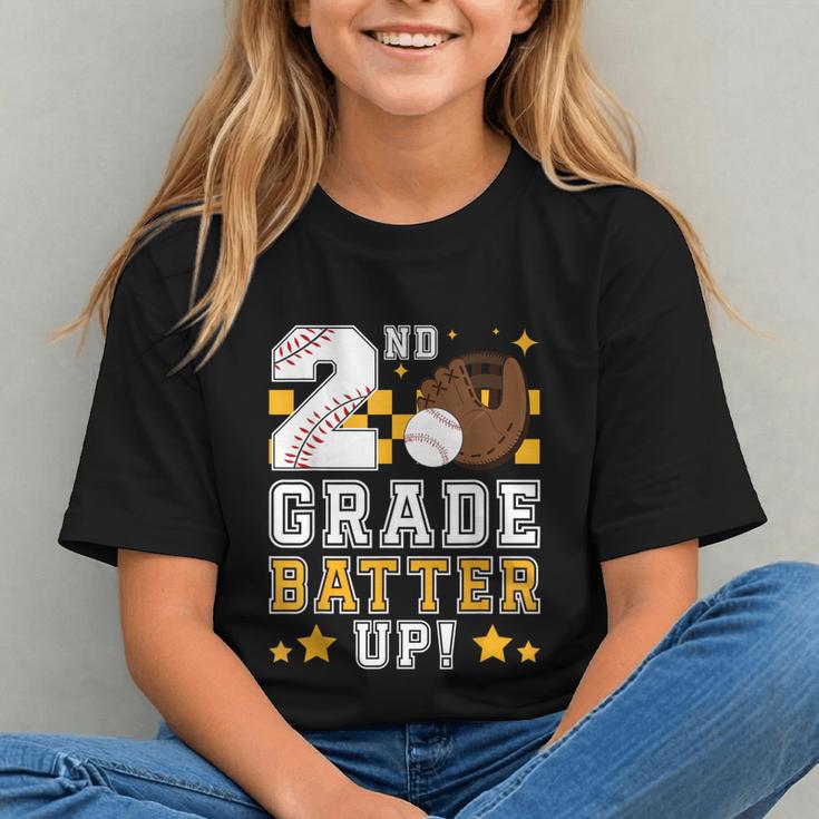 2nd Grade Batter Up Baseball First Day Back To School Graphic Youth