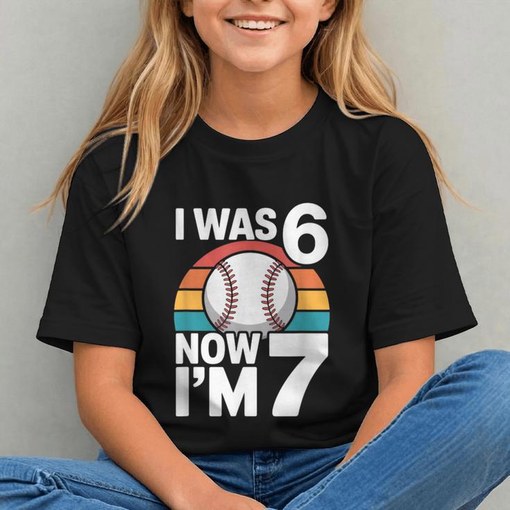 I Was 6 Now Im 7 Baseball Birthday Age 7 Graphic Youth I Was 6 Now Im 7 Baseball Birthday Age 7 Graphic Youth