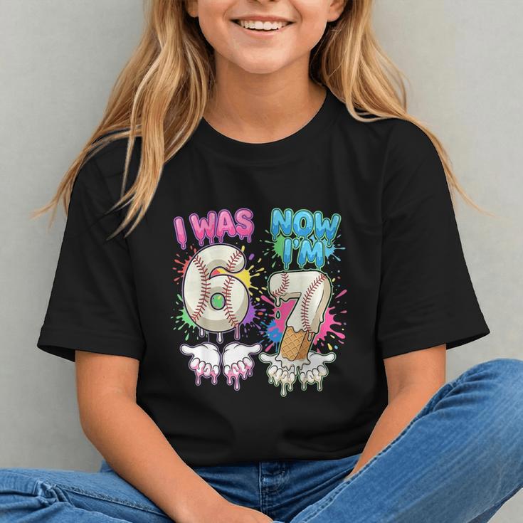 I Was 6 Now I'm 7 Baseball Drip 67 Birthday Boy 7th Birthday Graphic Youth I Was 6 Now I'm 7 Baseball Drip 67 Birthday Boy 7th Birthday Graphic Youth