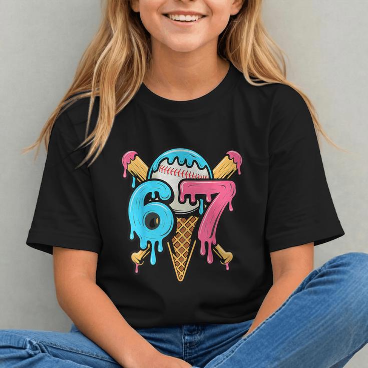 67 Baseball Ice Cream Drip Player Graphic Youth 67 Baseball Ice Cream Drip Player Graphic Youth