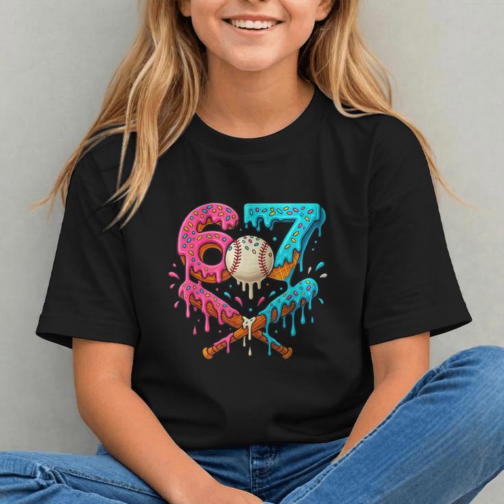 67 Ice Cream Drip Baseball Meme – Six Seven Gen Alpha Graphic Youth
