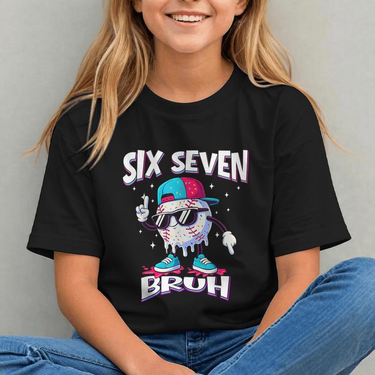 67 Meme Six Seven Baseball Ice Cream Drip Girls Boys Graphic Youth