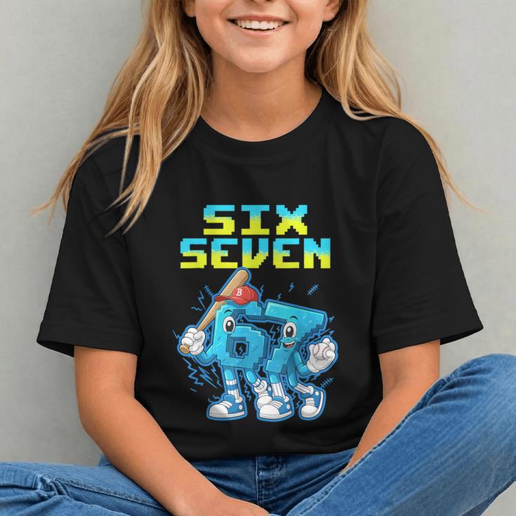 67 Six Seven 6-7 Italian Brainrot Kids Baseball Meme Graphic Youth 67 Six Seven 6-7 Italian Brainrot Kids Baseball Meme Graphic Youth