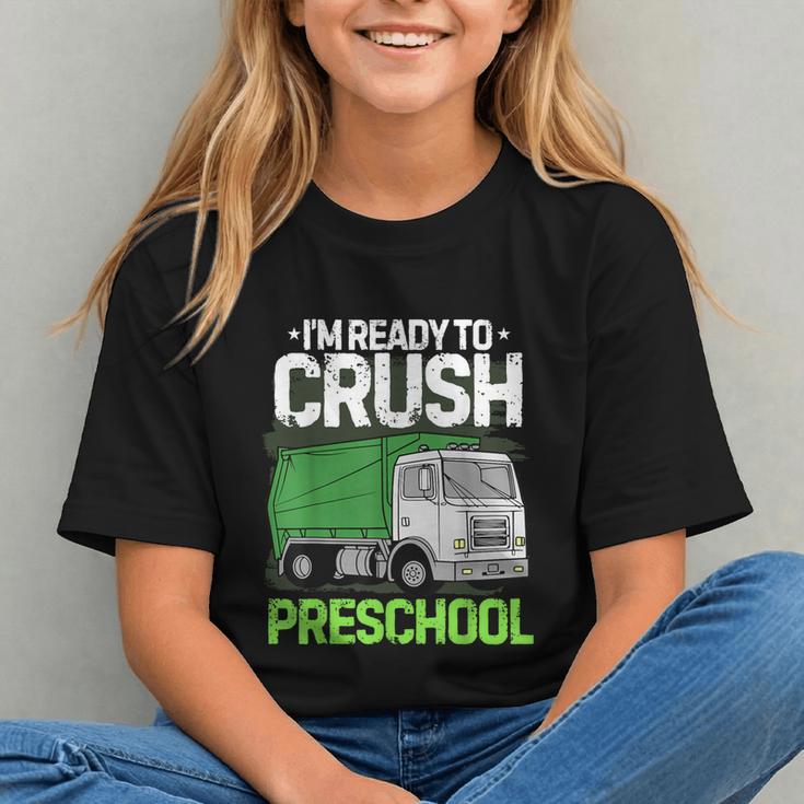 Back To School First Day Of Preschool Garbage Truck Boys Graphic Youth Back To School First Day Of Preschool Garbage Truck Boys Graphic Youth