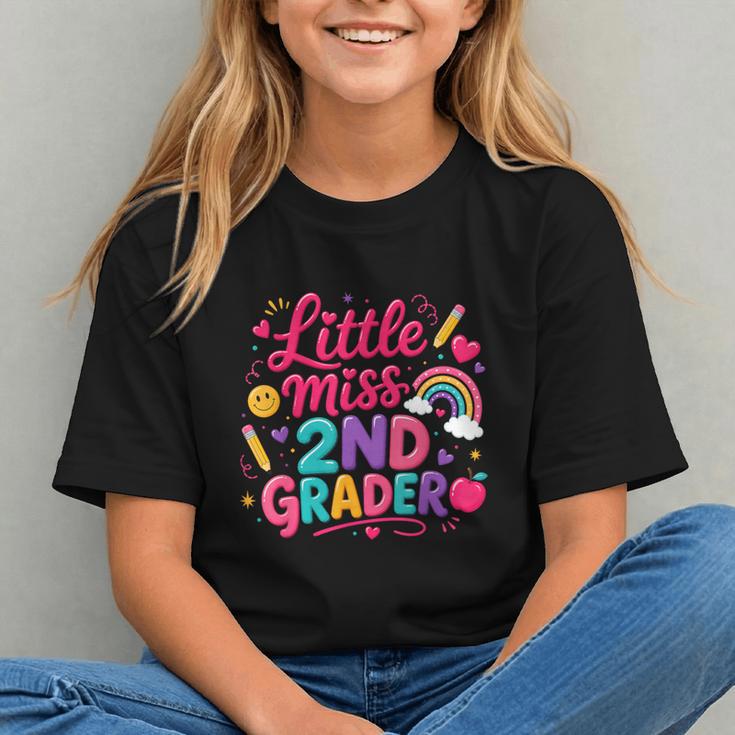 Back To School Little Miss 2nd Grader Rainbow Girl Graphic Youth Back To School Little Miss 2nd Grader Rainbow Girl Graphic Youth