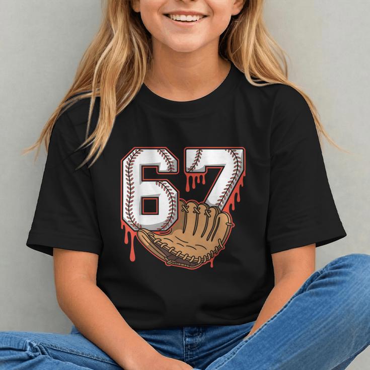 Baseball 67 Six Seven Alpha Slang 6 7 Meme Kids Teachers Boy Graphic Youth