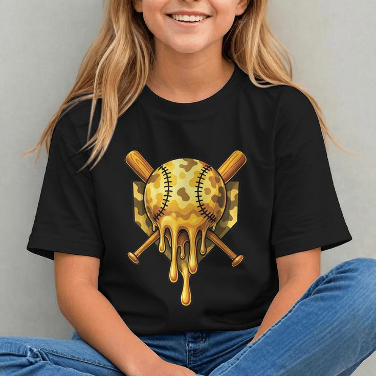 Baseball Drip Ice Cream Camo Cool Graphic Youth Baseball Drip Ice Cream Camo Cool Graphic Youth