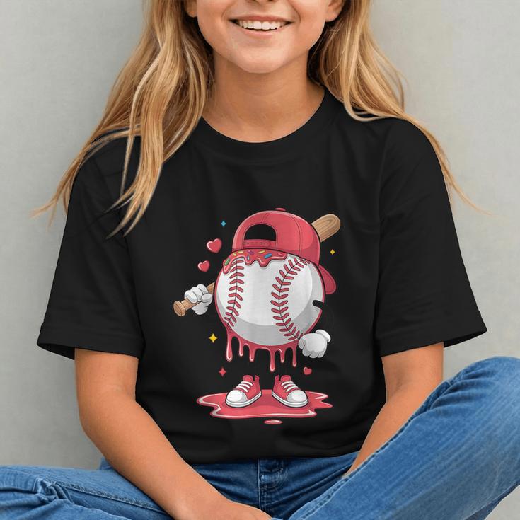 Baseball Drip Icecream Boy Kids Valentine Graphic Youth Baseball Drip Icecream Boy Kids Valentine Graphic Youth