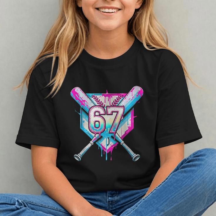 Baseball Dripping 67 Home Plate Six Seven Boy Kids Sports Graphic Youth Baseball Dripping 67 Home Plate Six Seven Boy Kids Sports Graphic Youth