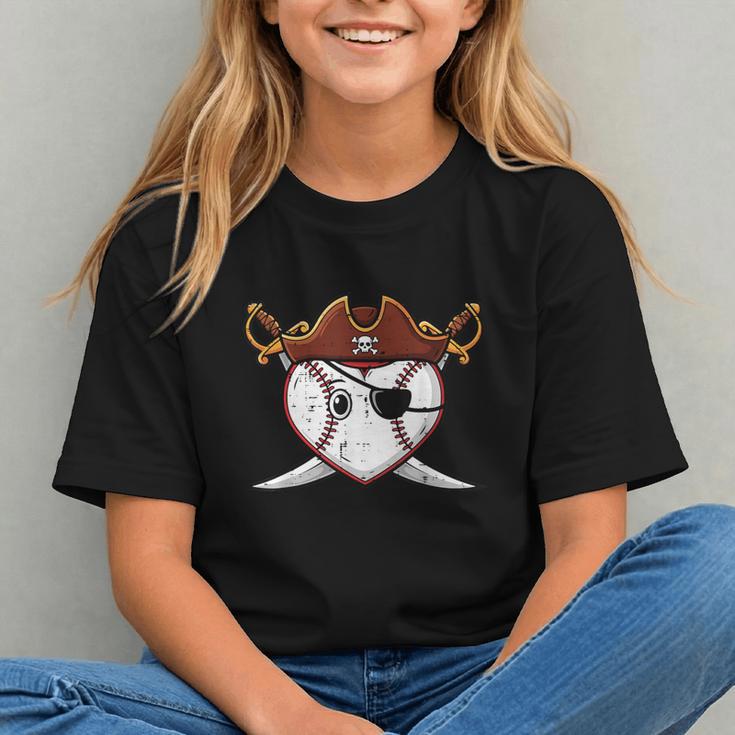 Baseball Heart Pirate Hat Crossed Swords Men Boys Kids Youth Graphic Youth Baseball Heart Pirate Hat Crossed Swords Men Boys Kids Youth Graphic Youth