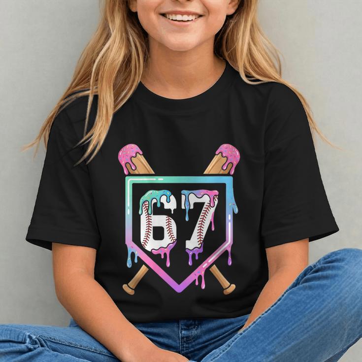 Baseball Ice Cream Drip 67 Player Dabbing Six Seven Boys Graphic Youth Baseball Ice Cream Drip 67 Player Dabbing Six Seven Boys Graphic Youth