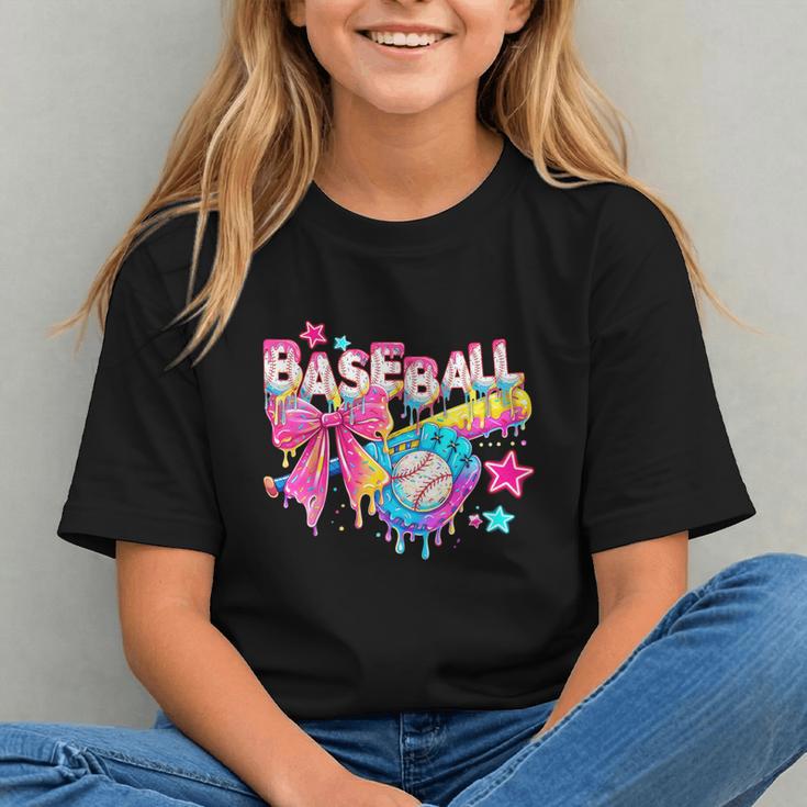Baseball Ice Cream Drip Coquette Women Girls Mom Mama Graphic Youth Baseball Ice Cream Drip Coquette Women Girls Mom Mama Graphic Youth