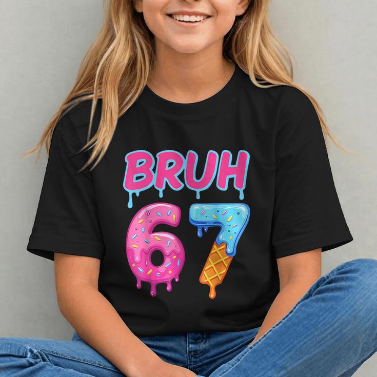 Baseball Ice Cream Drip Number 67 Player Or 67th Birthday Graphic Youth Baseball Ice Cream Drip Number 67 Player Or 67th Birthday Graphic Youth