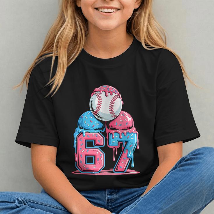 Baseball Ice Cream Drip Six Seven Gen Alpha Meme 67 Graphic Youth Baseball Ice Cream Drip Six Seven Gen Alpha Meme 67 Graphic Youth