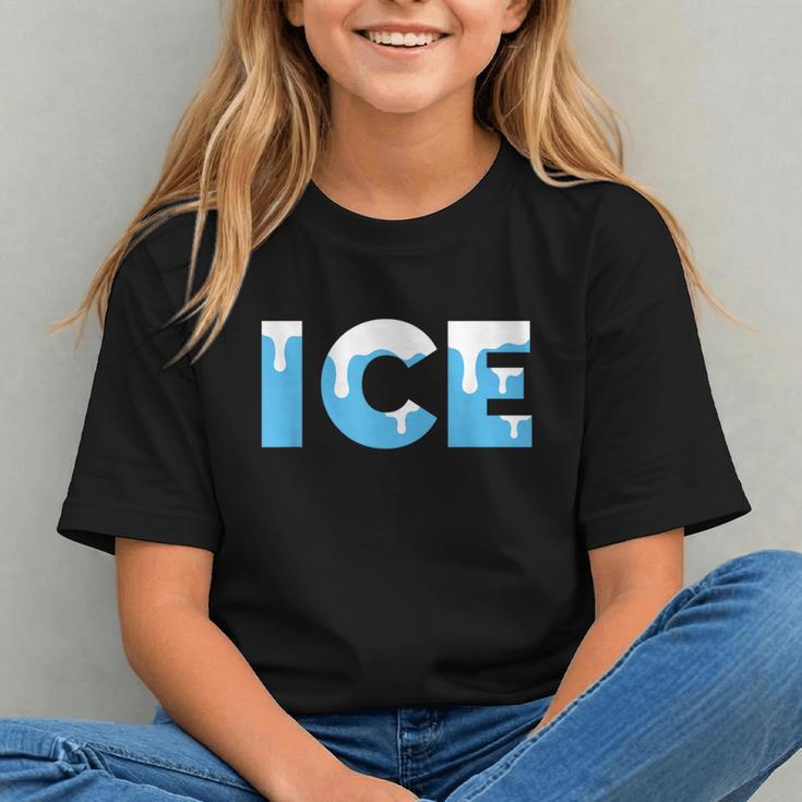 Baseball ICE Ice Cream Drip Baseball Drip Baseball Graphic Youth
