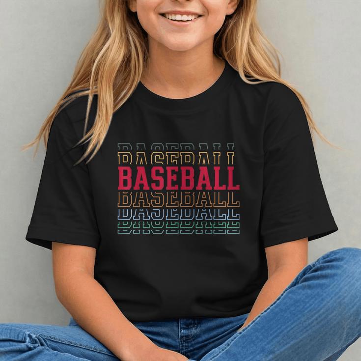 Baseball Layered Text Team Player Coach Youth Graphic Youth