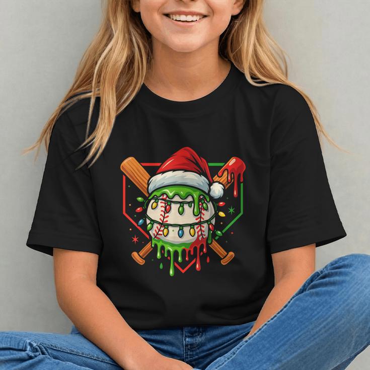 Baseball Lifestyle Apparel Youth Christmas Baseball Drip Graphic Youth Baseball Lifestyle Apparel Youth Christmas Baseball Drip Graphic Youth