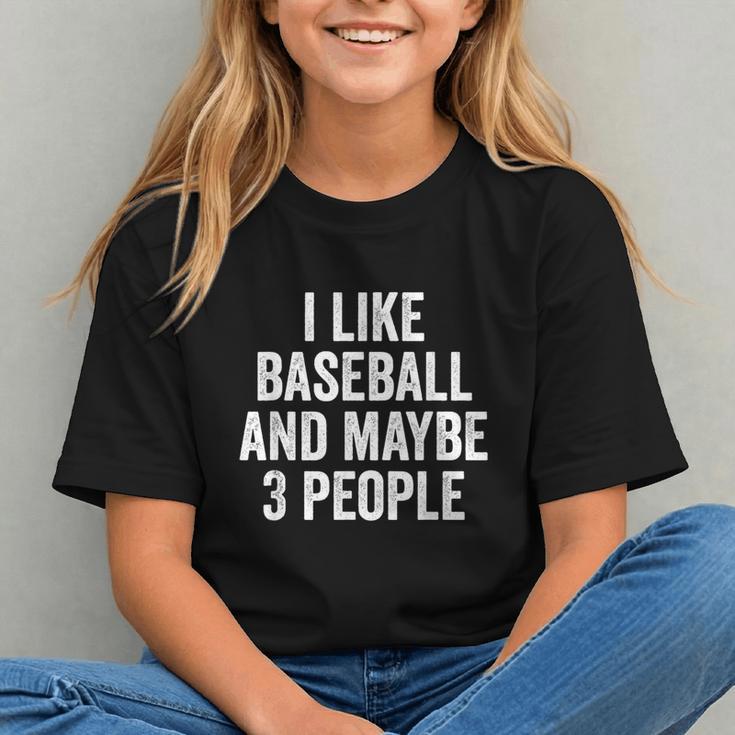 I Like Baseball And Maybe 3 People Baseball Player Graphic Youth I Like Baseball And Maybe 3 People Baseball Player Graphic Youth