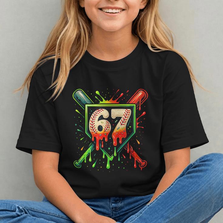 Baseball Six Seven 67 Meme Ice Cream Drip Xmas Men Women Graphic Youth