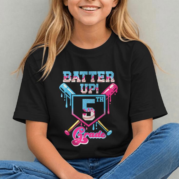 Batter Up for 5th Grade! Back to School Youth T-shirt