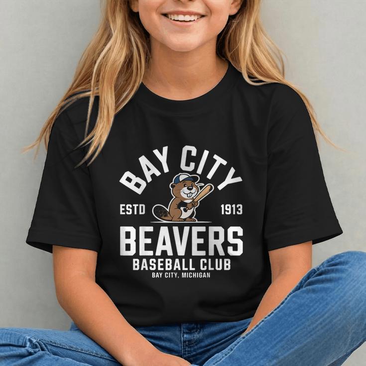 Bay City Beavers Baseball Club Estd 1913 Graphic Youth Bay City Beavers Baseball Club Estd 1913 Graphic Youth
