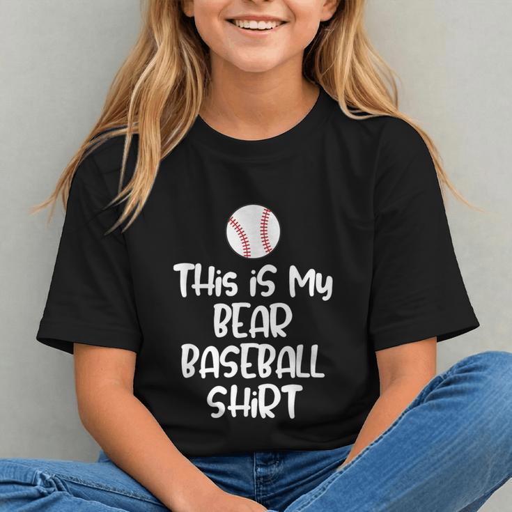 Bear Baseball Shirt For Players Fans And Moms Graphic Youth