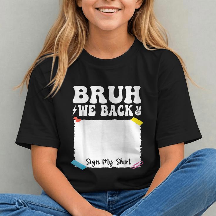 Bruh We Back! First Day Back to School Youth T-Shirt Bruh We Back! First Day Back to School Youth T-Shirt